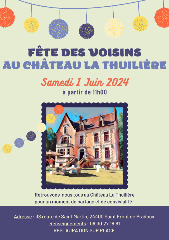 Fete des voisins la thuillere